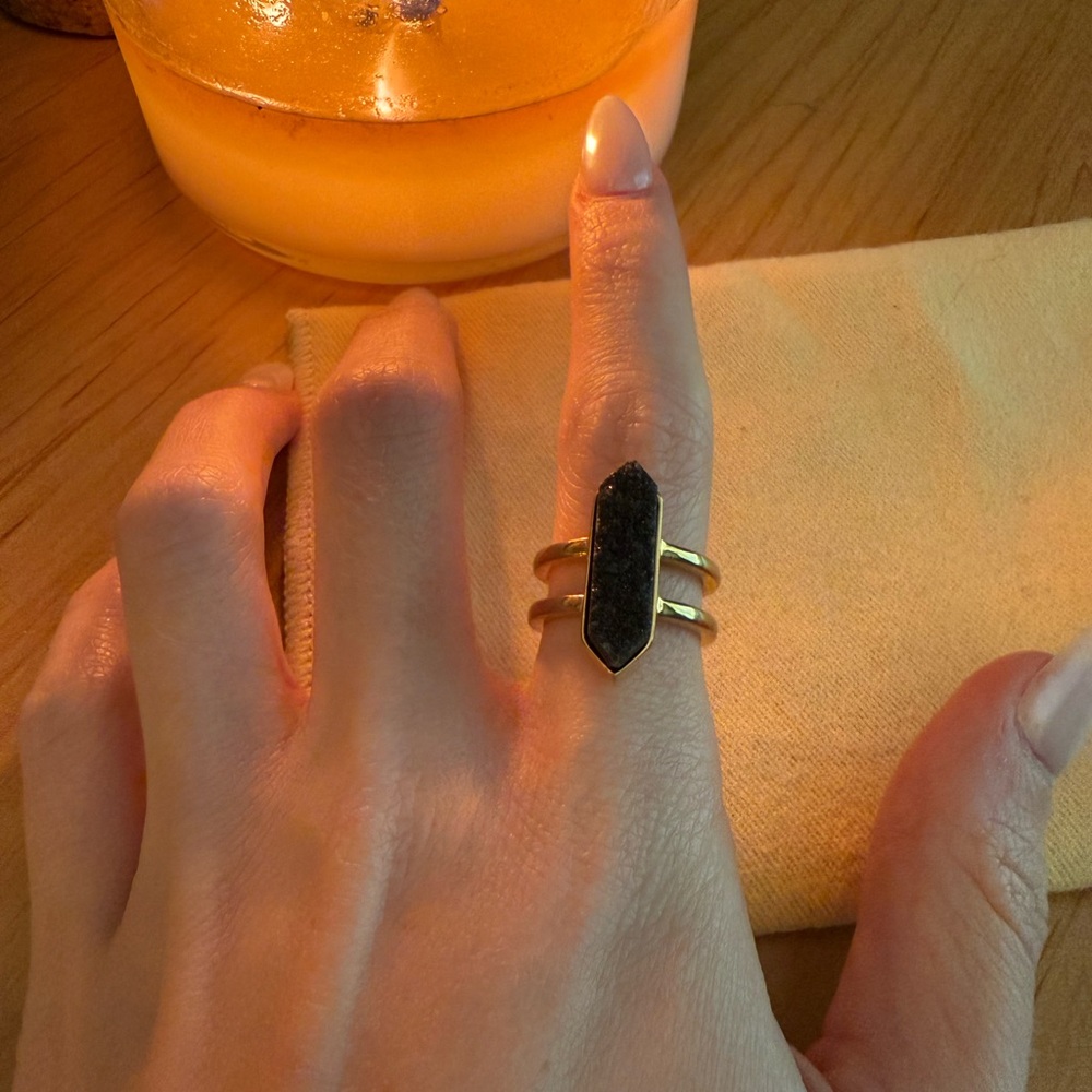 Crystal Gold Ring - Kinsley Armelle
